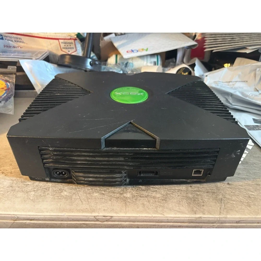 Microsoft Xbox Original Console Bundle with 3 controllers AND GAME - TESTED*